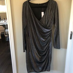 White house black market black shimmer dress